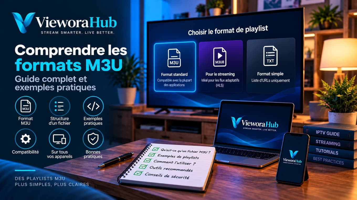 Les formats de fichier qu’une playlist peut prendre