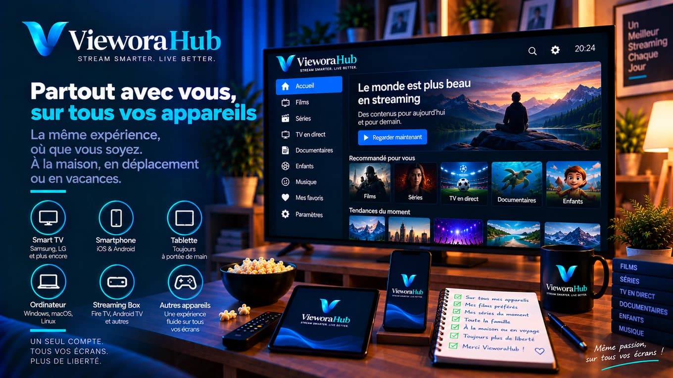 Les grandes familles d’appareils sur lesquelles un accès IPTV se configure